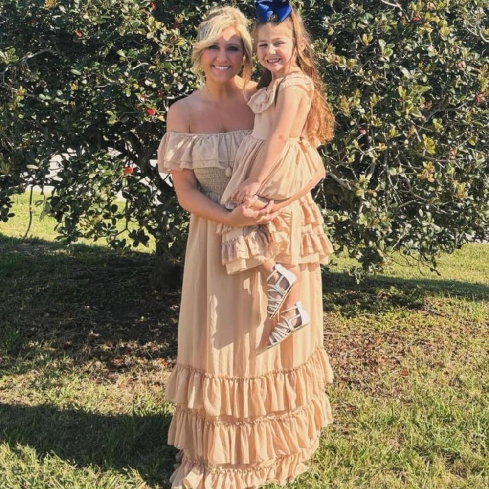 Baileys blossoms Nellie ruffle Maxi mommy and me dress